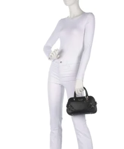 Bramina Handtasche Lederimitat schwarz