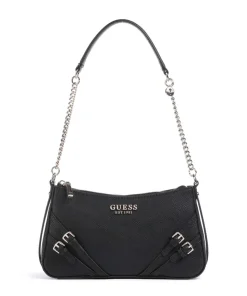 Bramina Schultertasche Lederimitat schwarz