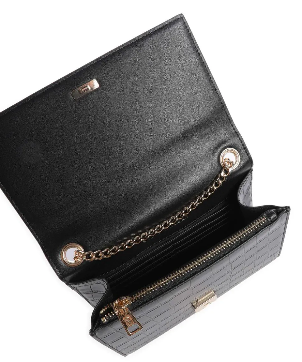 BRAMONIE Umhängetasche Lederimitat schwarz