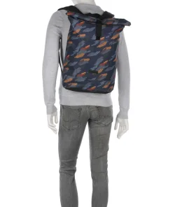 Brand Collaboration Hajo Medium Rolltop Rucksack 16″ recyceltes Polyester dunkelblau