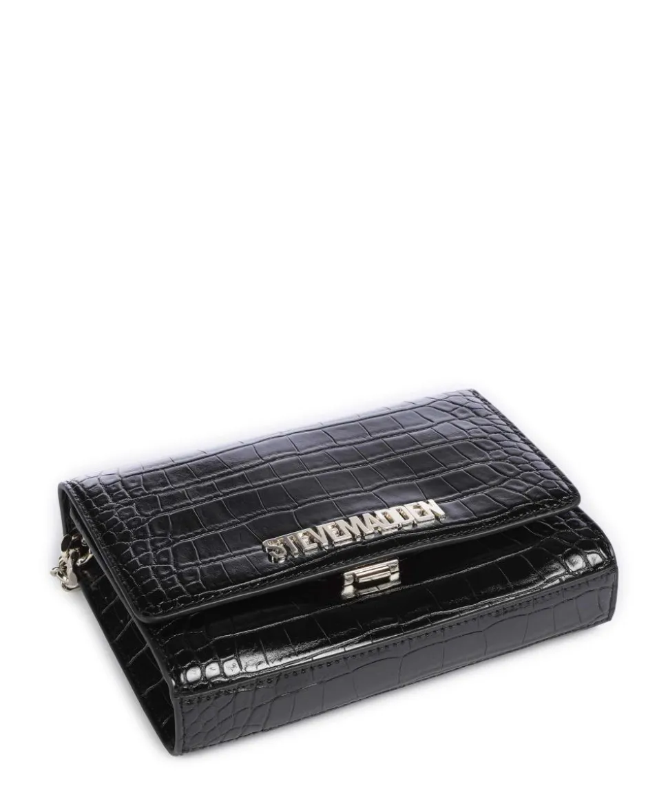 BRAYE Schultertasche Lederimitat schwarz