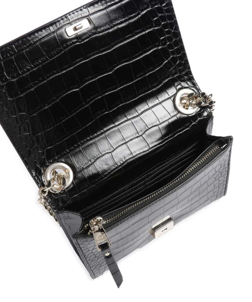 BRAYE Schultertasche Lederimitat schwarz