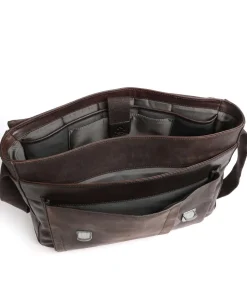 Brick Lane Aktentasche 15″ Leder dunkelbraun