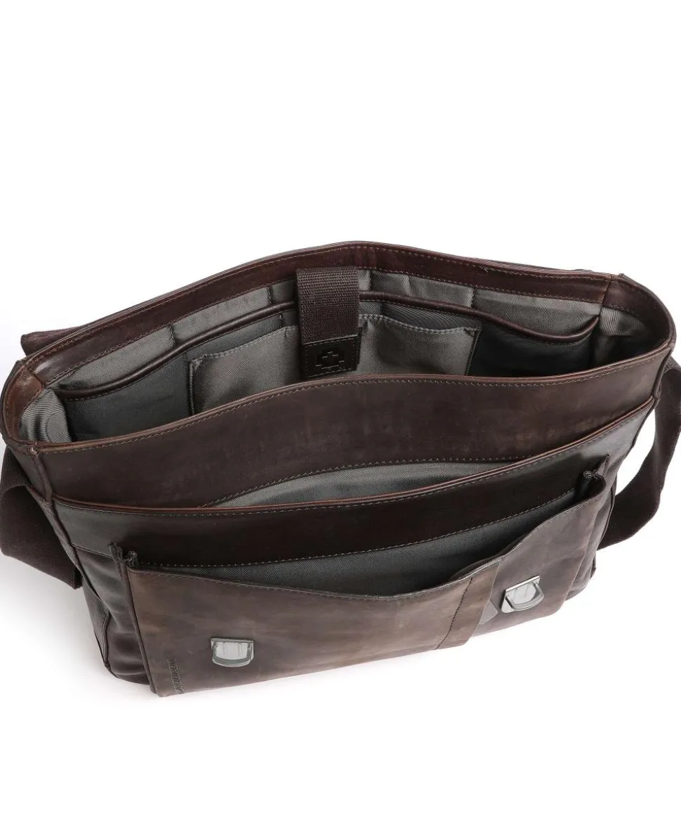 Brick Lane Aktentasche 15″ Leder dunkelbraun