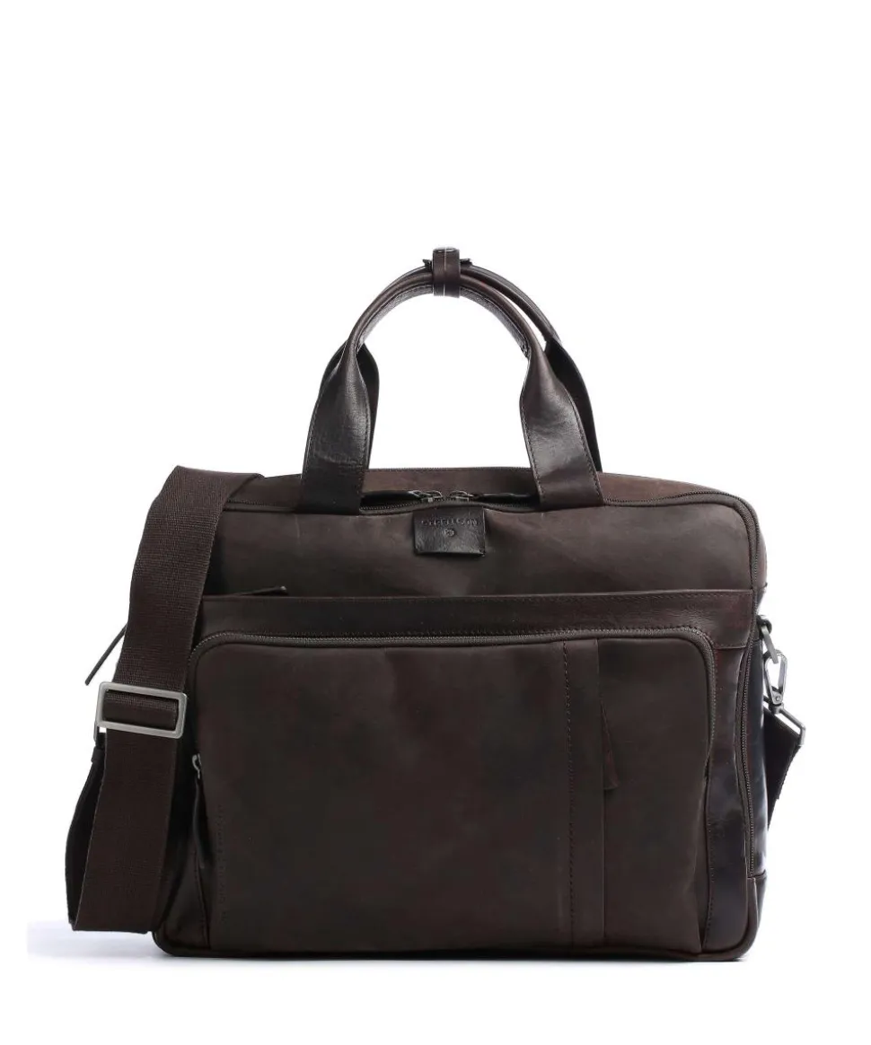 Brick Lane Aktentasche 15″ Leder dunkelbraun