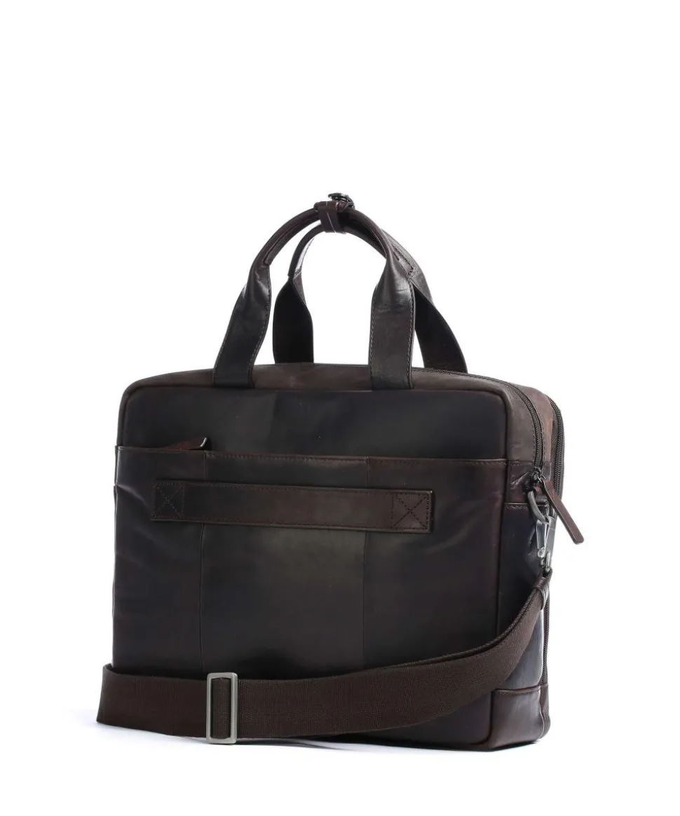 Brick Lane Aktentasche 15″ Leder dunkelbraun