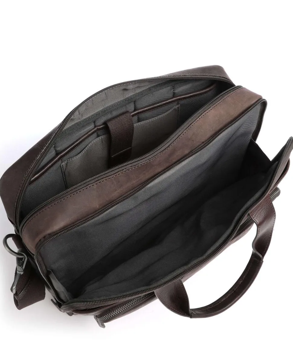 Brick Lane Aktentasche 15″ Leder dunkelbraun