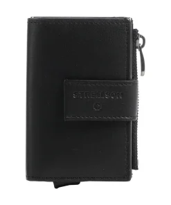 Brick Lane C-Four RFID Kreditkartenetui fein genarbtes Rindsleder schwarz