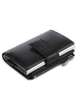 Brick Lane C-Four RFID Kreditkartenetui fein genarbtes Rindsleder schwarz