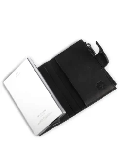 Brick Lane C-Four RFID Kreditkartenetui fein genarbtes Rindsleder schwarz