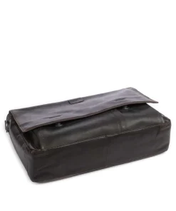 Brick Lane Jim Aktentasche 15″ Leder dunkelbraun