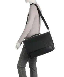 Brick Lane Jim Aktentasche 15″ Leder schwarz