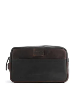 Brick Lane Kulturbeutel dunkelbraun 24 cm