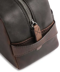 Brick Lane Kulturbeutel dunkelbraun 24 cm