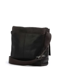 Brick Lane Umhängetasche Leder dunkelbraun