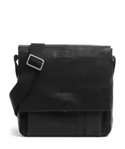 Brick Lane Umhängetasche Leder schwarz