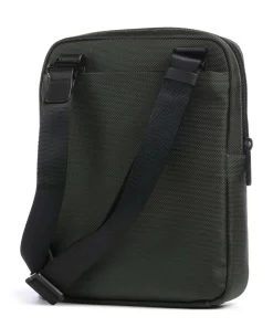 Brief 2 Umhängetasche recyceltes Nylon dunkelgrün