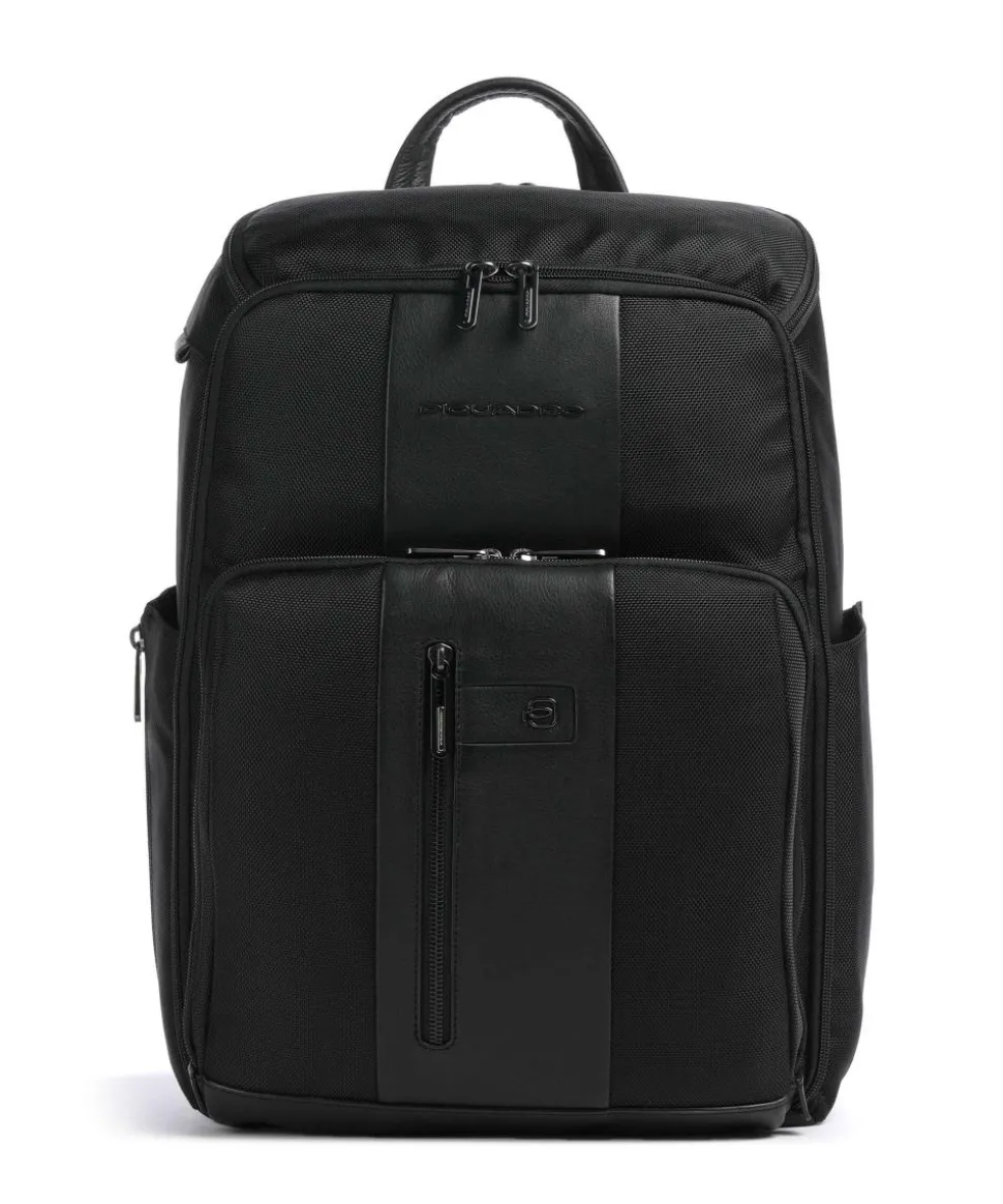 Brief Reiserucksack 15″ recyceltes Nylon schwarz