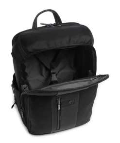 Brief Reiserucksack 15″ recyceltes Nylon schwarz