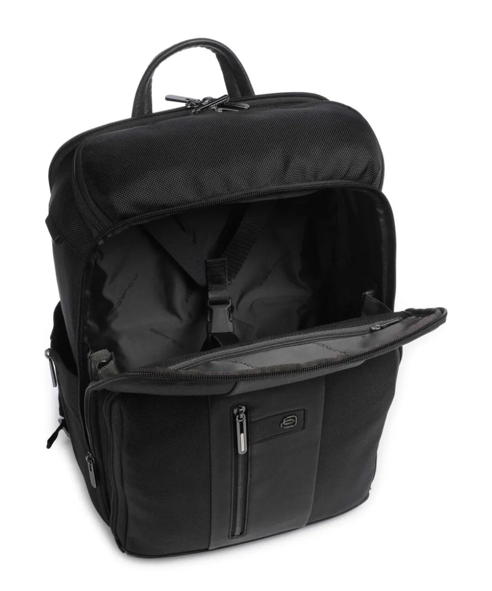 Brief Reiserucksack 15″ recyceltes Nylon schwarz