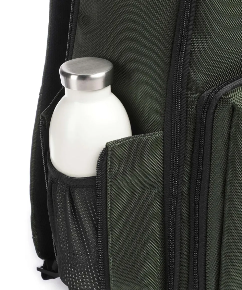 Brief Reiserucksack 15″ recyceltes Nylon dunkelgrün