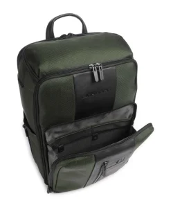 Brief Reiserucksack 15″ recyceltes Nylon dunkelgrün