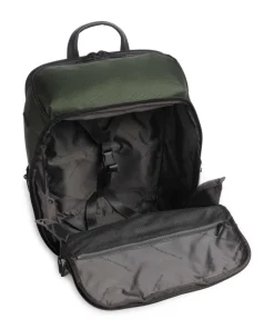 Brief Reiserucksack 15″ recyceltes Nylon dunkelgrün