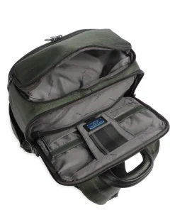 Brief Reiserucksack 15″ recyceltes Nylon dunkelgrün