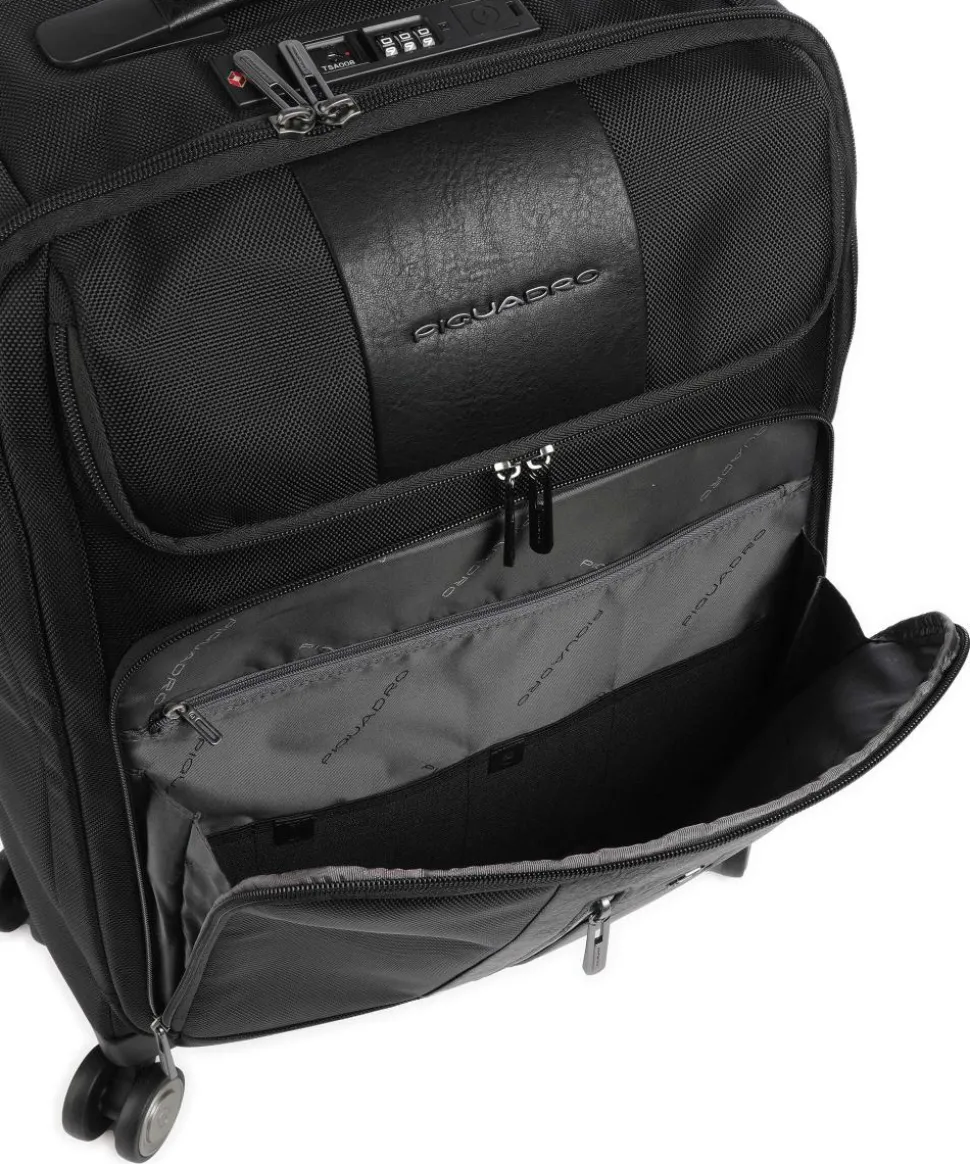 Brief S 4-Rollen Trolley schwarz 55 cm