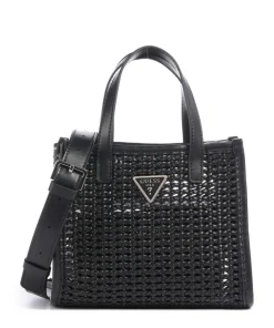 Brigitta Handtasche Lederimitat schwarz