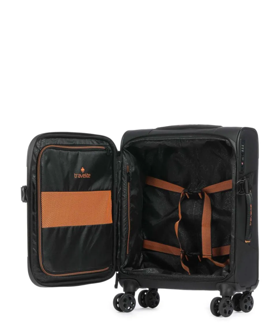 Briize 4-Rollen Trolley schwarz 55 cm