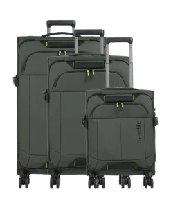 Briize 4-Rollen Trolley Set khaki 3-tlg.