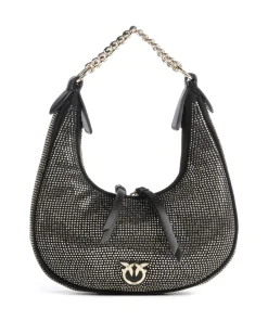 Brioche Mini Schultertasche Textil schwarz