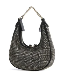 Brioche Mini Schultertasche Textil schwarz