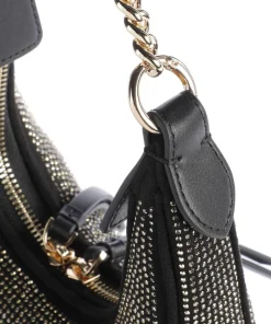 Brioche Mini Schultertasche Textil schwarz