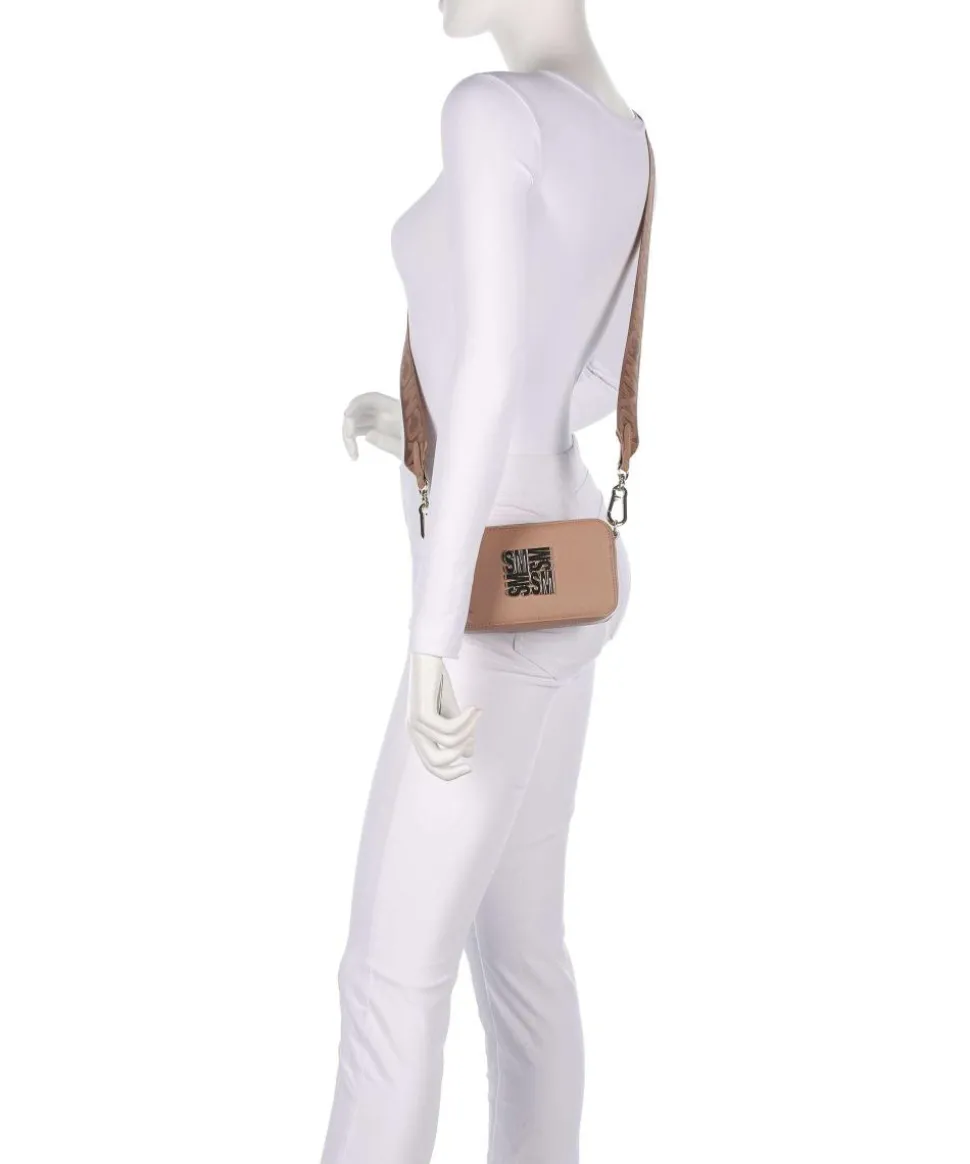 BRISA Umhängetasche Lederimitat hellbraun