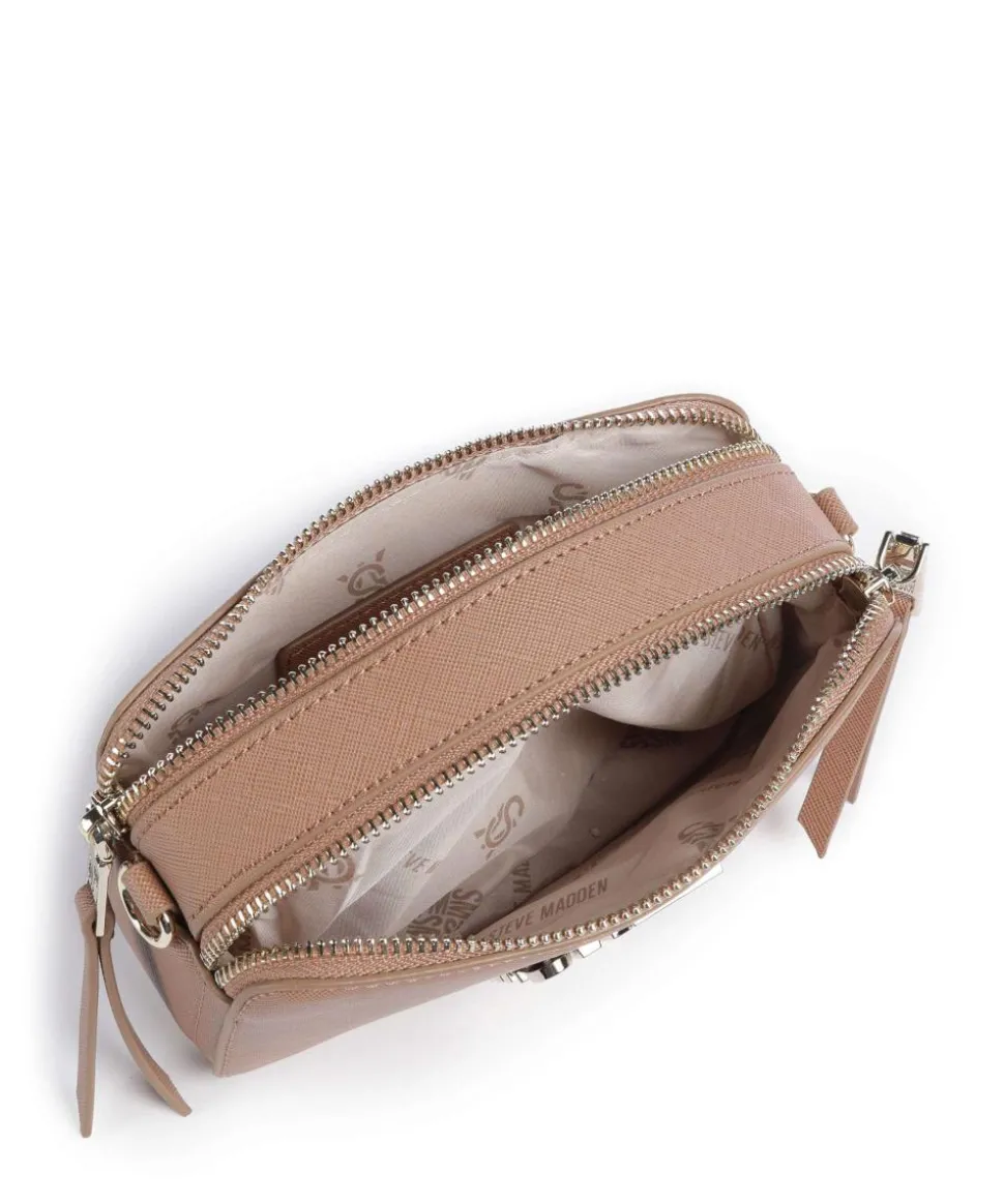 BRISA Umhängetasche Lederimitat hellbraun