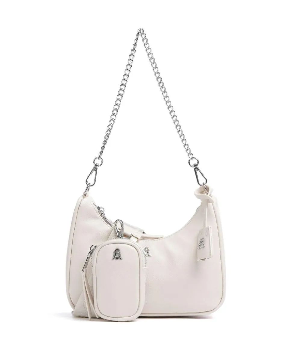 BRISKY-R Schultertasche Lederimitat beige