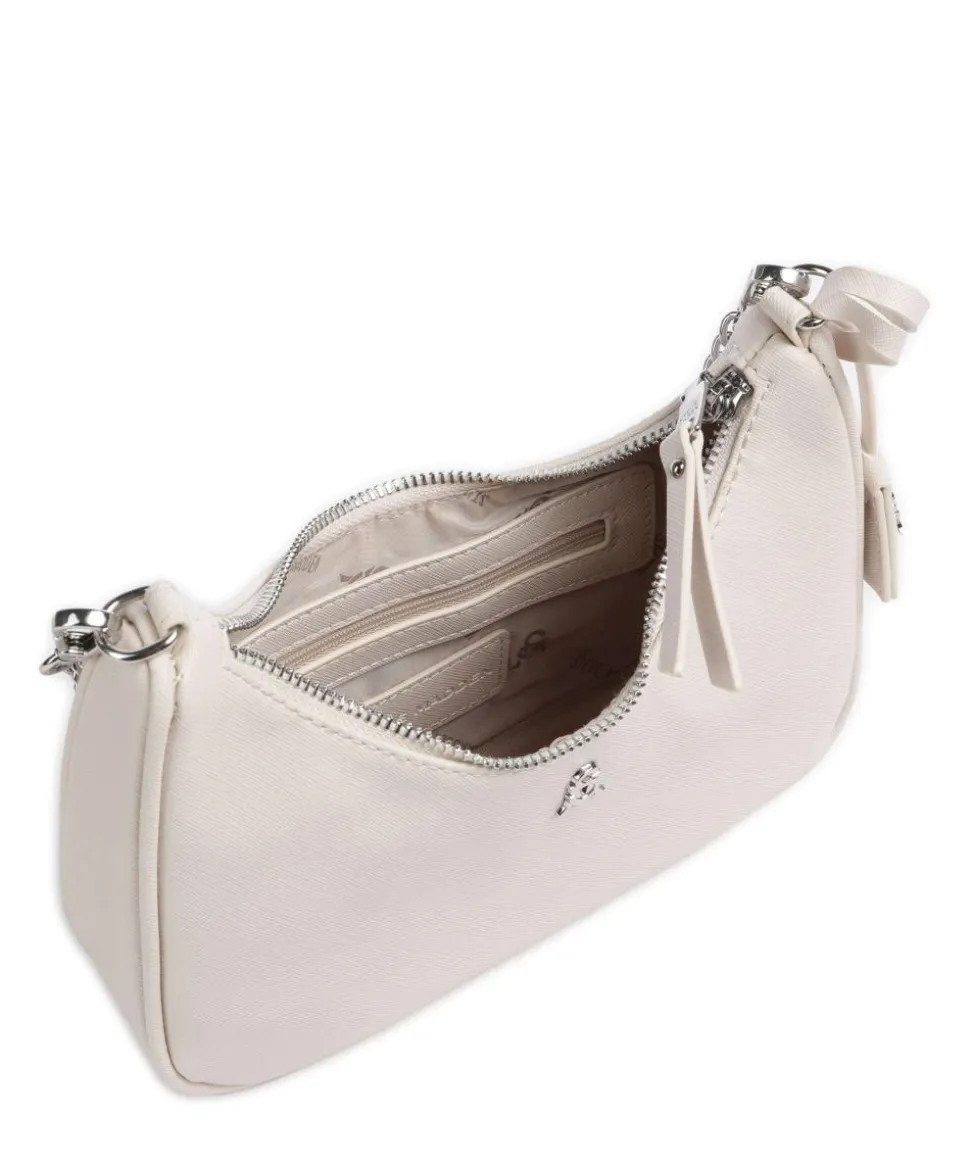 BRISKY-R Schultertasche Lederimitat beige