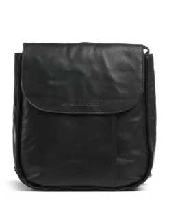 Bronco Alene Rucksack genarbtes Leder schwarz