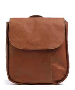 Bronco Alene Rucksack genarbtes Leder braun