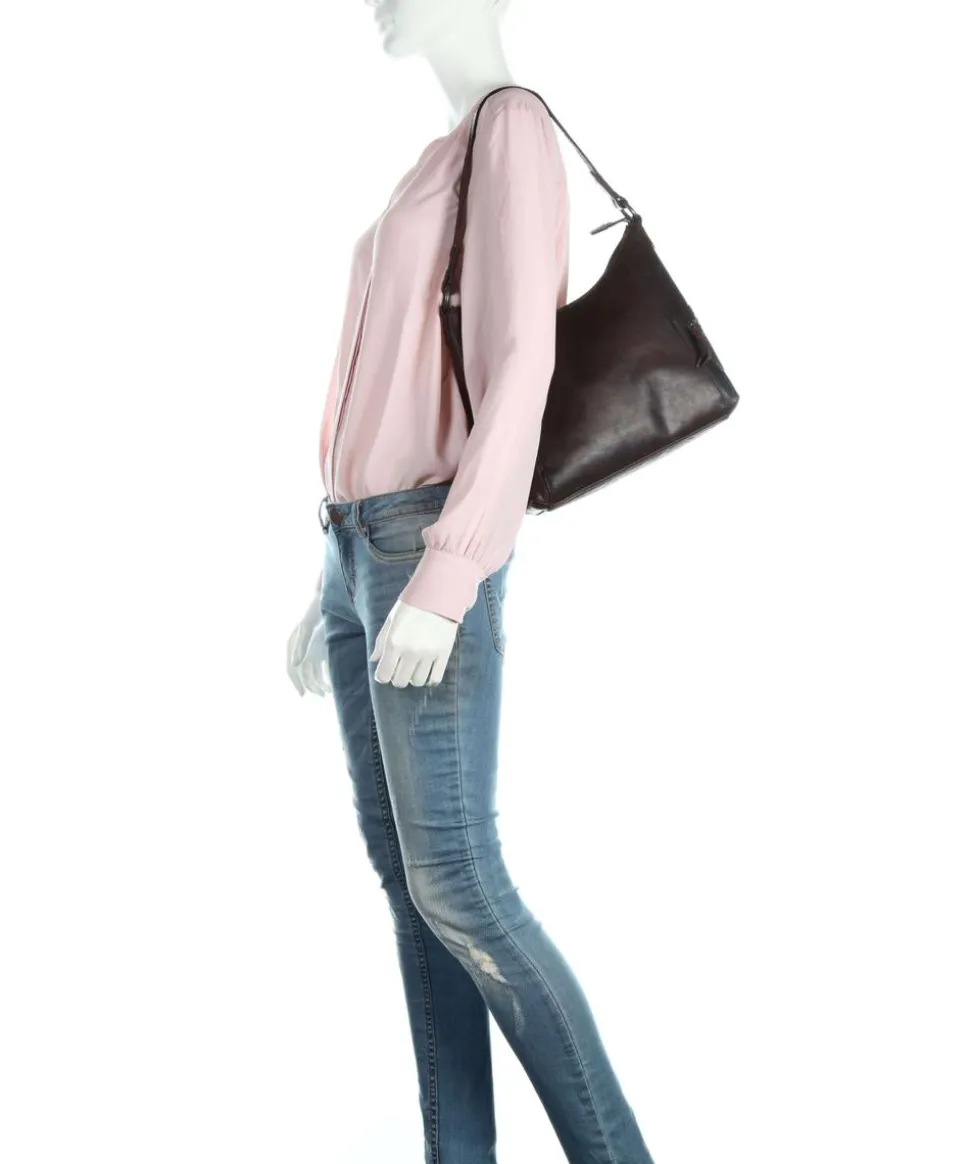 Bronco Beuteltasche Büffelleder dunkelbraun