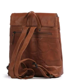 Bronco Darla Rucksack 13″ genarbtes Leder braun