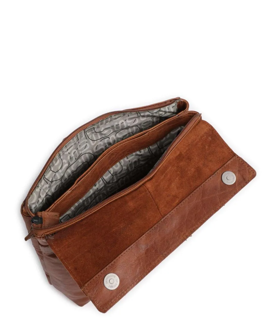 Bronco Darla Rucksack 13″ genarbtes Leder braun