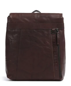 Bronco Darla Rucksack 13″ genarbtes Leder braun