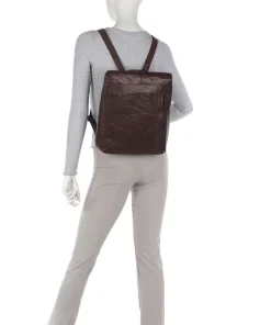 Bronco Darla Rucksack 13″ genarbtes Leder braun