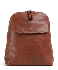 Bronco Jessicca Rucksack fein genarbtes Leder cognac