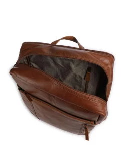 Bronco Jonathan Rucksack fein genarbtes Leder cognac