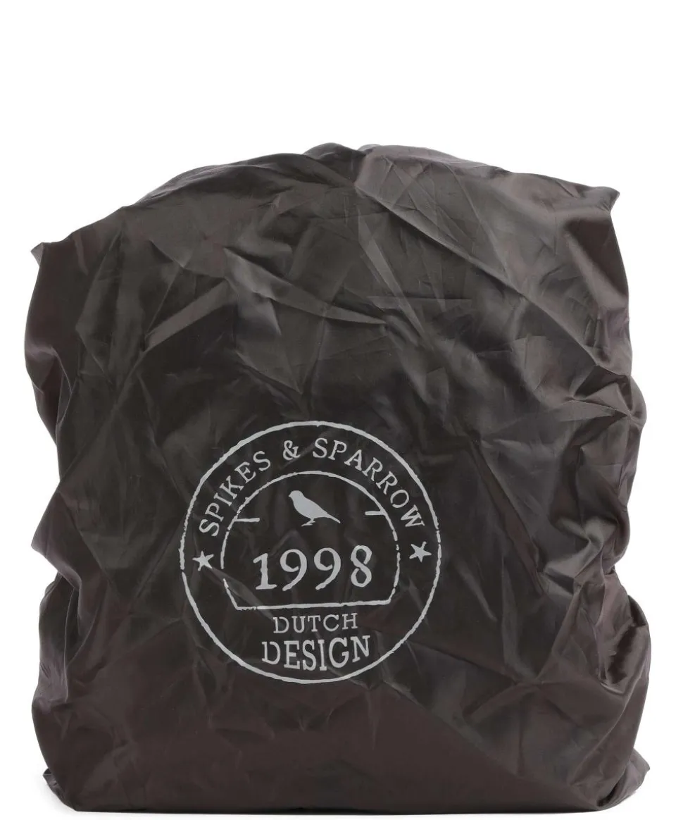 Bronco Laptop-Rucksack 15″ genarbtes Leder dunkelbraun