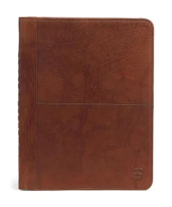 Bronco Mappe 10″ fein genarbtes Leder braun